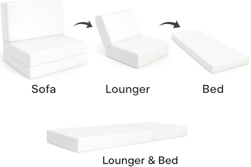 3 Fold Folding Mattress 180 x 90 x 11 cm – Portable Floor Foam Mattress Made in UAE, Foldable Guest Bed with Washable Cover for Travel, Camping, Kids & Adults