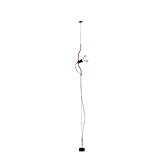 lampada parentesi imitazione Colore: Rosso - Misure: 11 x 11 x 58 centimetri