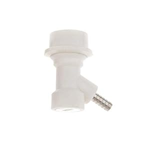 Pulabo Bierfass Verbinder Professioneller Bierfass Spender Flüssigkeitskugelverschluss Trennen für Bierfass Verwendung 1 Stück weiß beliebt