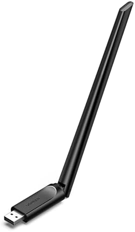 UGREEN USB WLAN Stick für PC AX900 WiFi 6 WLAN Adapter PC mit Antenne | 6dBi Antenne, Eingebauter Treiber für einfache Installation, 2,4G/5GHz Dualband, WPA2-PSK, kompatibel mit Wi