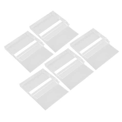 Levemolo 5pcs Retro Cassette Tape Storage Holder Cassette Box Cassette Tapes Organizers Vinyl Storage Box Vinyl Storage Organizer