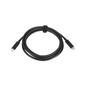Lenovo Cable USB-C a USB-C de 5 Gbps de 6.6 pies, color negro