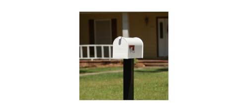 Gibraltar Mailboxes Elite Medium Capacity Galvanized Steel White, Post-Mount Mailbox, E1100W00 - Thumbnail 7