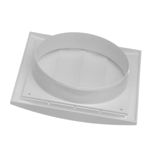 EUROPLAST Ø 150mm Weiß Lüftungsgitter mit beweglichen Lamellen Jalousie Abschlussgitter Rückstauklappe Verschlussklappe