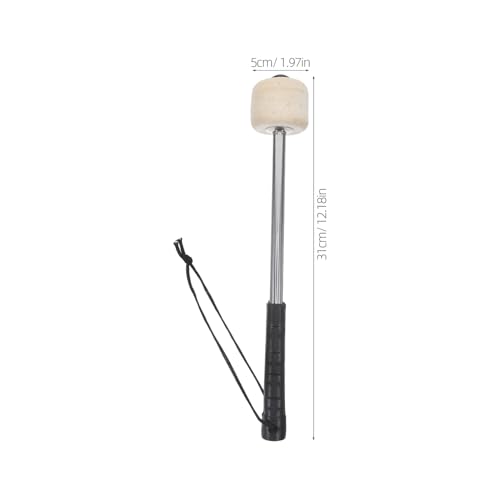 4 piezas de baquetas para percusión, ligeros mazos de acero inoxidable para bandas de marcha, diseño ergonómico y acabado pulido para precisión sonora y comodidad miniatura 2