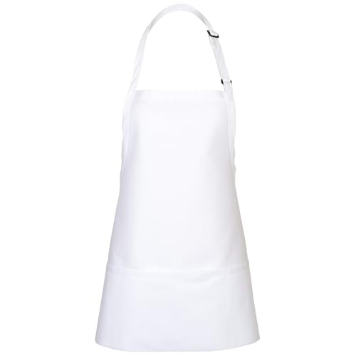 FAME Delta Plus Original Three Pocket Bib Apron - F10 - White (WFA18155WH)