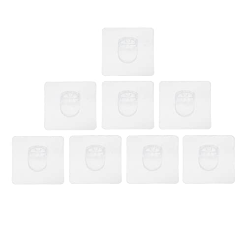 balacoo 8 Pcs Acrylic PET Fence Holder Anti Slip Fixator White