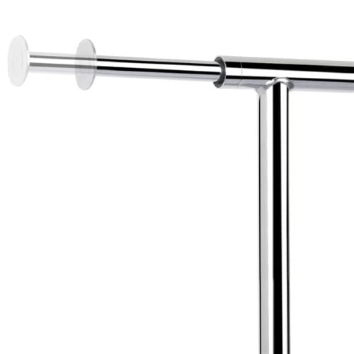 Classic Store Fixtures True Supreme Commercial Grade Heavy Duty Collapsible Clothing Garment Salesmans Retail Dispaly Rack, Chrome #TOP2