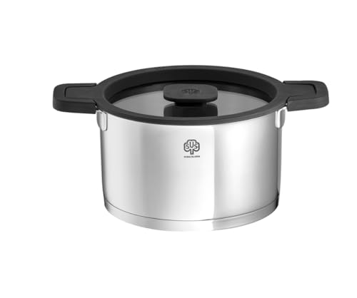 Maxa by Barski Design - Cacerola Olla para Carne Acero Inoxidable, diámetro de 24 cm, 5,5 l aprox
