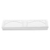 OATIPHO 100 Pezzi Righello per Sopracciglia Adesivo Monouso in Pvc con Adesivo Resistente, Strumento per Modellare e Mappare le Sopracciglia …