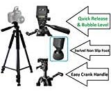 60" Super-Duty Tripod With Case For Sony HDR-PJ440 HDR-CX440 HDR-CX405