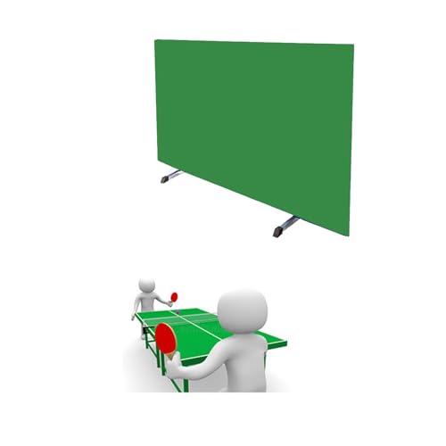 Cerco portátil para tenis de mesa con sistema deflector y mampara plegable independiente