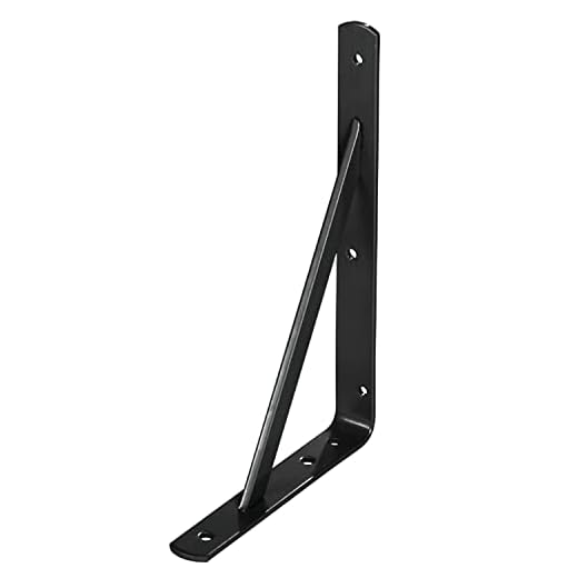 Palomilla Wolfpack Con Refuerzo Negra 400x270 mm.