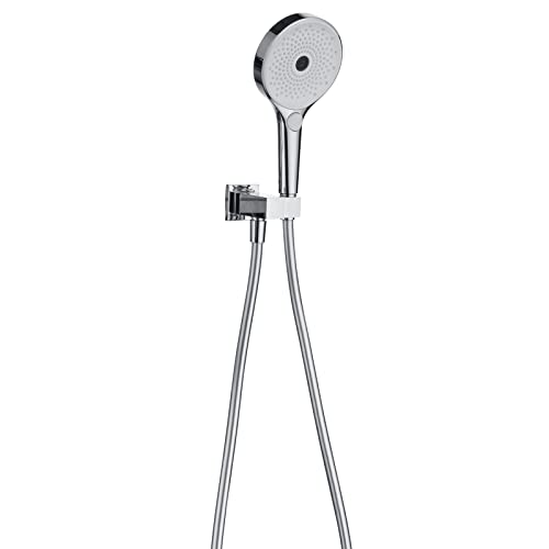Pomme de douche haute pression 3 fonctions avec tuyau 150cm et support chrome