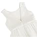 Galluria Flower Girl Dress Girls Dresses Wedding Satin V-Back Pearls for Pageant Prom Ball Gowns Party Ivory120