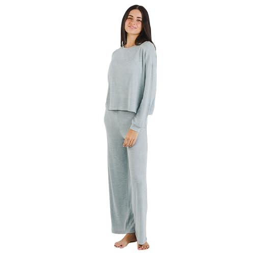 TRAMAS+ Pijama Mujer Entretiempo, Angorina, Conjunto de...