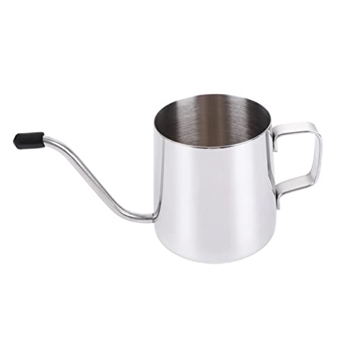 Garneck 1pc Coffee Shaker Drip Coffee Kettle Coffee Can Coffee Kettle Coffee Kettle Kettle Spout Coffee Pot Narrow Coffee Pot Gooseneck Kettle Silver