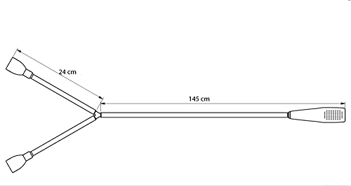 Kobe Professional Double Tap Shower Attachment for Bath/Extra Long Shower Head and Hose Set for Bath Taps - Image 3
