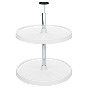 Rev-A-Shelf 24in Full Round Value Lazy Susan 2 Shelf Set Almond