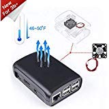 SUNFOUNDER Premium Black Case ABS for Raspberry Pi 3, 2 Model B and Raspberry Pi 1 Model B+ with External Fan