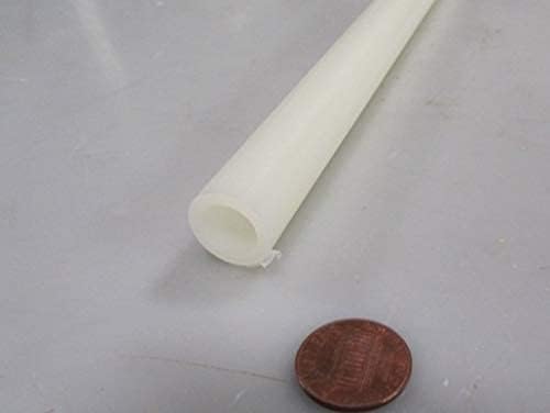 Natural Nylon Extruded Round Tubing .625" (5/8") OD x .500" (1/2") ID x 5 Ft. Length 2 pcs 10 Ft