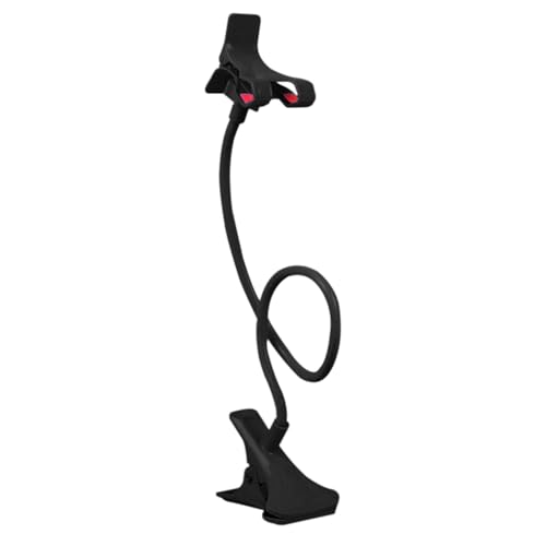 Sucritude Supporto Per Cellulare Da Letto, Supporto Porta Cellulare Da Collo, Staffas Di Serraggio Regolabile A 360°, Pinza Multifunzione A Braccio Lungo, Universale A Braccio Lungo Per Phone