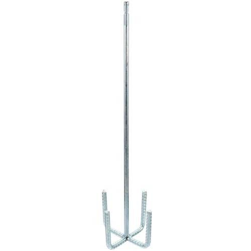 ELEOUTI Varilla Agitadora para Taladro Eléctrico 1 Pieza, Accesorio Mezclador de Pintura y Lodo Mango Cuadrado Roscado, Herramienta Portátil para Mezclar Yeso y Mortero, Compatible Brocas