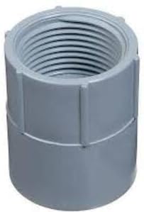 Pvc Female Thread Socket PVC Conduit Female Thread Adapter, Thread x Socket, 1