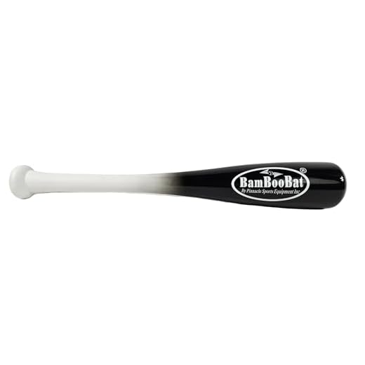 BamBooBat Bamboo Bats HBBB18TM 18 Inch, White/Black (HWbb18TR)