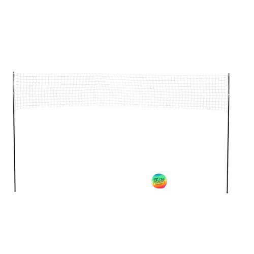 Volleyball Net, Volleyball Net Outdoor Portable Volleyball Set Professional Complete Net System PE and Iron Beach Volleyball Net for Outdoor Beach Backyard