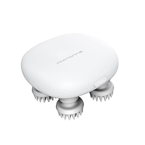 HaoToning Mini Massageador Elétrico Portátil para Couro Cabeludo, Coçador de Cabeça para Crescimento