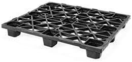 48" x 40" 4-Way Entry Nestable Plastic Pallet 3100 Lbs Capacity - Lot of 5