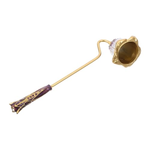 ULTECHNOVO Spegnicandele Strass Intarsiati Spegnicandele Vintage Stoppino per Uso Domestico Accessori per Candele Manico Lungo Strumenti per Spegnere Candele Tealight e Profumate