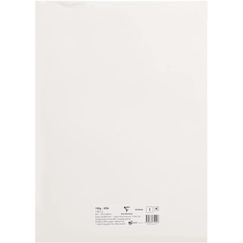 Lot de 2 Etui de 100 feuilles de papier dessin blanc naturel, 180 g/m², A3