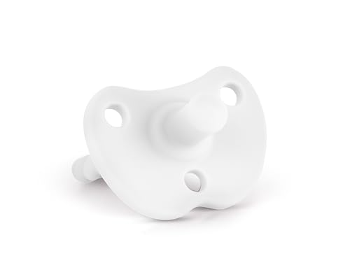 Image of Sweetie Silicone Pacifiers for Newborn Pacifier Soother Baby Pacifier Soft Silicone Certified BPA Free Set of 2 (White)