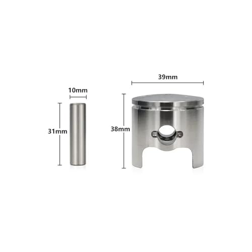 Kit cylindre piston 39mm contre perte de compression tronçonneuse 3800 joints inclus - 3