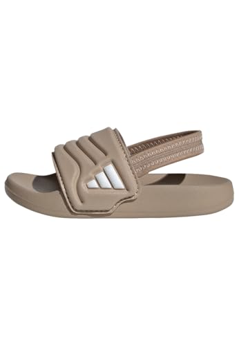 adidas Mixte bébé Adilette Estrap 2.0 Slides Infants Sandal, trace khaki/ftwr white/trace khaki, 27 EU