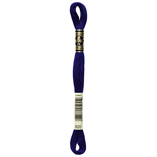 Image of DMC 6-Strand Embroidery Cotton Floss, Very Dark Royal Blue