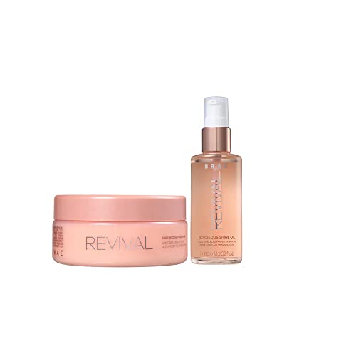 Braé Revival Máscara De Reconstrução Imediata 200g + Oleo Shine 60ml, BRAÉ Braé Revival Máscara De Reconstrução Imediata 200g + Oleo Shine 60ml, BRAÉ
