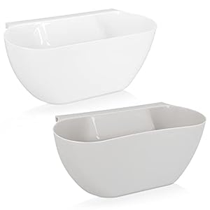 Navaris 2X Auffangschale für Küchenabfälle zum Einhängen – 2er Set Mülleimer Abfall Behälter für Bio Müll – Abfalleimer…