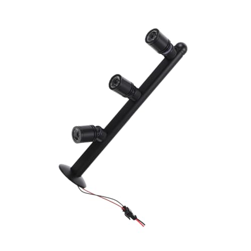 Operitacx Spot Led Pour Vitrine Bijoux 3 Têtes Noir 250 Mm Lumière Neutre 4000k Projecteur Intérieur Éclairage Exposé Art Tableau Présentation