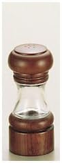 IKEDA PKL43 Salt Shaker Crystal Wood 4702 Main Body Crystal Glass & Keyaki, Japan