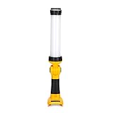 WaxPar for Dewalt Light 2000LM 26W Compatible with Dewalt 14.4V-20V Lithium-Ion Battery Cordless Lantern Floodlight Spotlight with 110° Pivoting, Hook