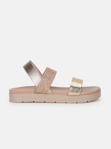 Image of Marc Loire Women Platform Heel Fashion Sandal With Slingback Strap; Casual Footwear