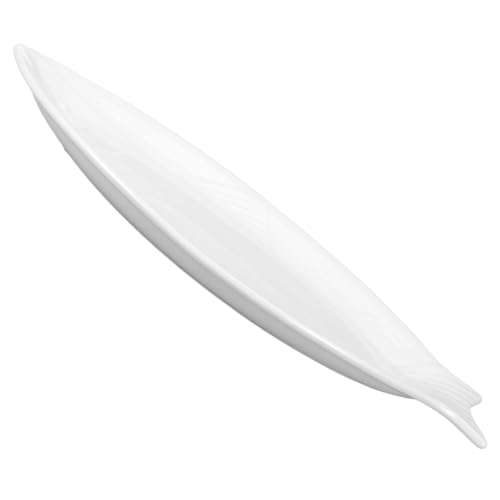 MAGICLULU Assiette Céramique Pour Poisson Plat De Service Pour Nourriture Assiette Pour Restaurant