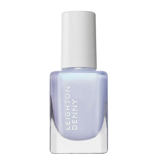 LEIGHTON DENNY Nail Illuminator Hazy Lilac | Brightening Nail Polish & Base Coat Treatment | Vegan Plant-Based