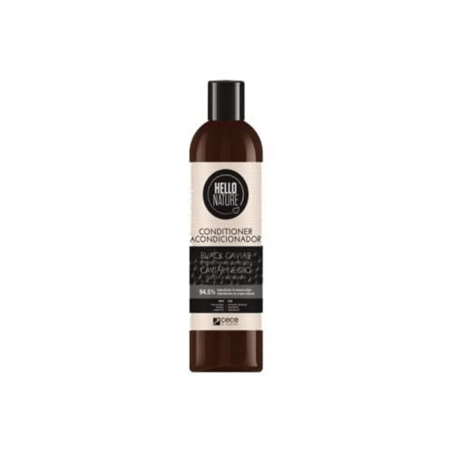 Hello Nature Black Caviar Conditioner | Acondicionador de Caviar Negro 300 ml | Acondidiconador Pelo Seco | Fortalece el Cabello y Estimula el Crecimiento Cover