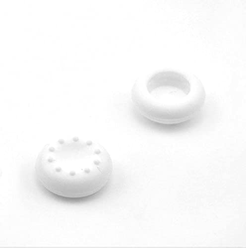 Tapas de silicona analógica para mando de juegos PS4, PS3, Xbox 360, Xbox One (2 unidades), color blanco