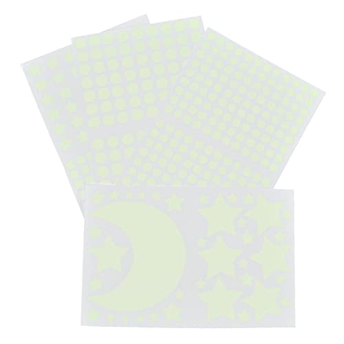 4Pcs Moon Star Vinilos Decorativos, Luminous Stickers miniatura 7
