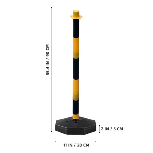 Colonne de sécurité de construction haute visibilité pour chantiers urbains